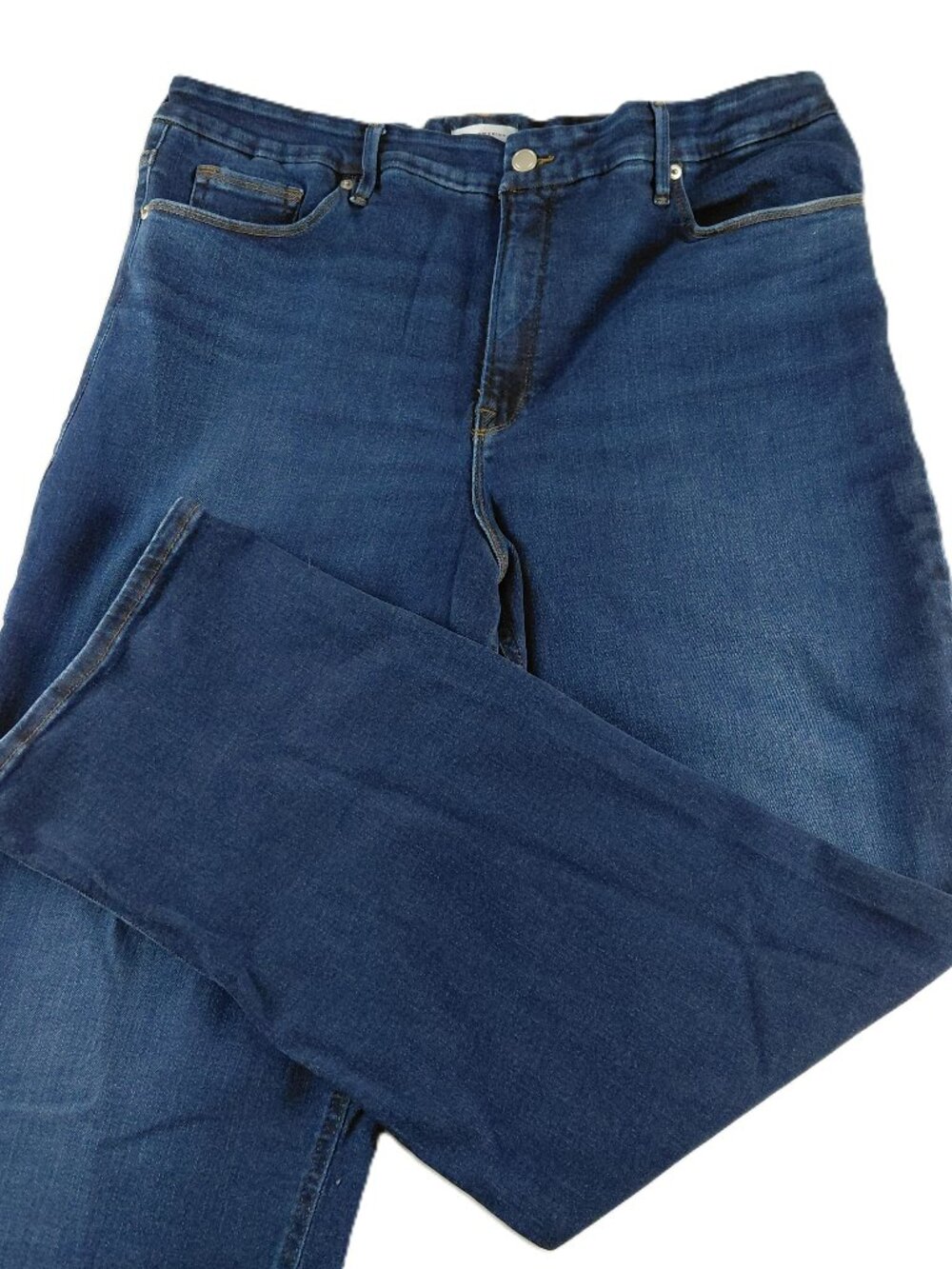 Good American Good True Straight Jeans Women's Size 18 Dark Wash Super High Rise
